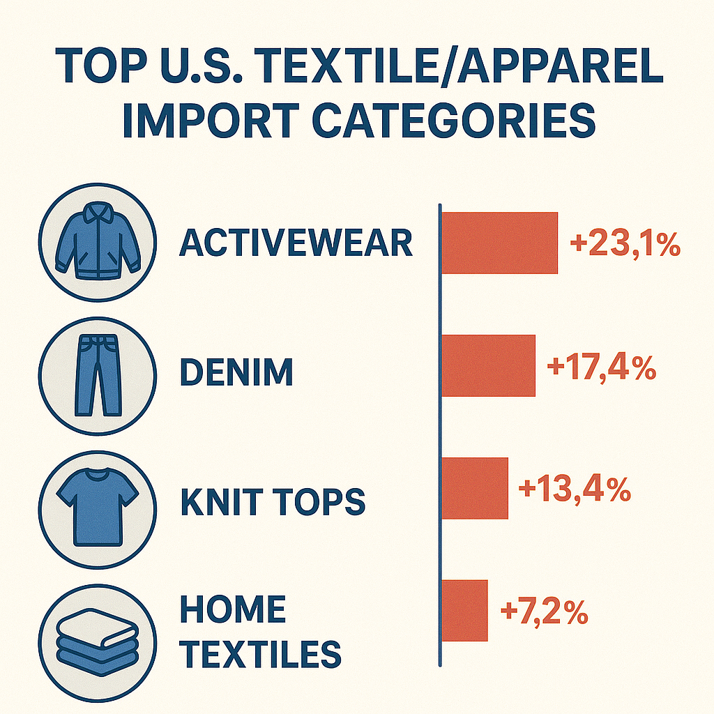 Top US Textile, Apparel Import